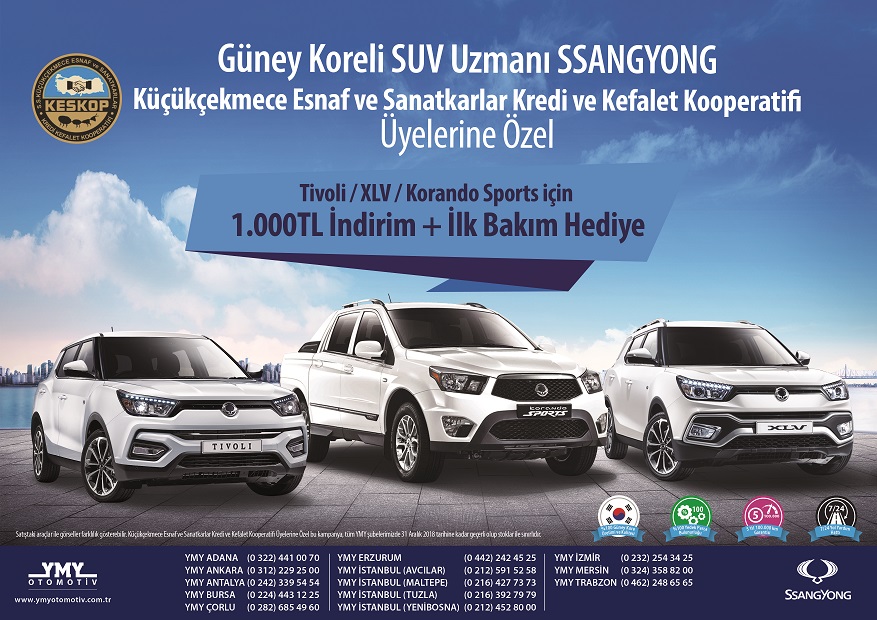 KESKOP ve KESOD üyelerine SsangYong